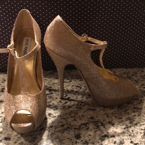 Steve Madden Glitter Heels - Picture 3 of 4